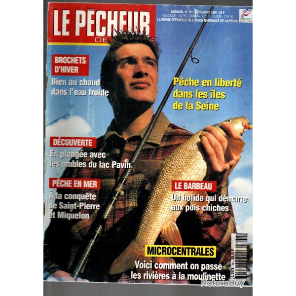 le p�cheur de france 161 ombles la pavin, barbeau, sandre et p�niches, perches , brochets
