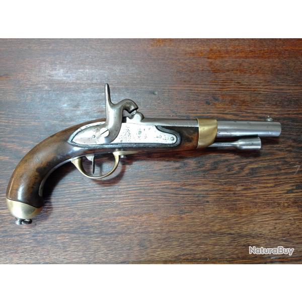 Pistolet de cavalerie ou d'ar�on � percussion - mod�le 1822 T bis - Mutzig construit neuf - EM