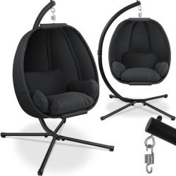 Fauteuil Suspendu de Luxe + Coussins Moelleux Balan&ccedil;oire de Jardin Hamac LIVRAISON GRATUITE