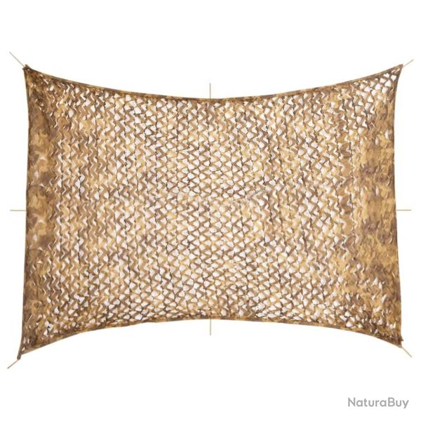 Filet de camouflage avec sac de rangement 516x400 cm sable