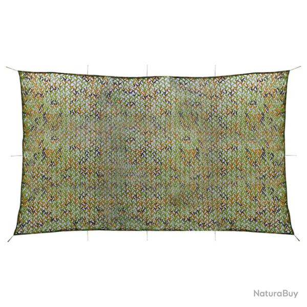 Filet de camouflage avec sac de rangement 3x7 m Vert