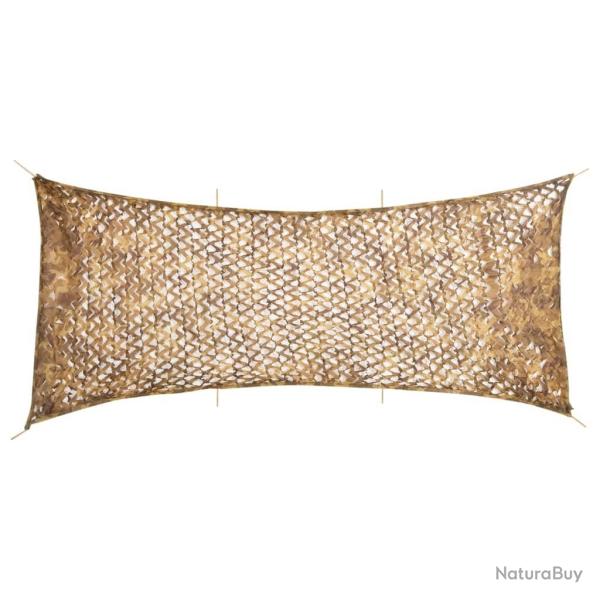 Filet de camouflage avec sac de rangement 627x290 cm sable