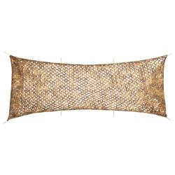 Filet de camouflage avec sac de rangement 623x203 cm sable