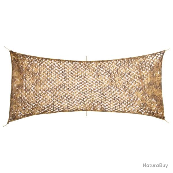 Filet de camouflage avec sac de rangement 409x206 cm sable