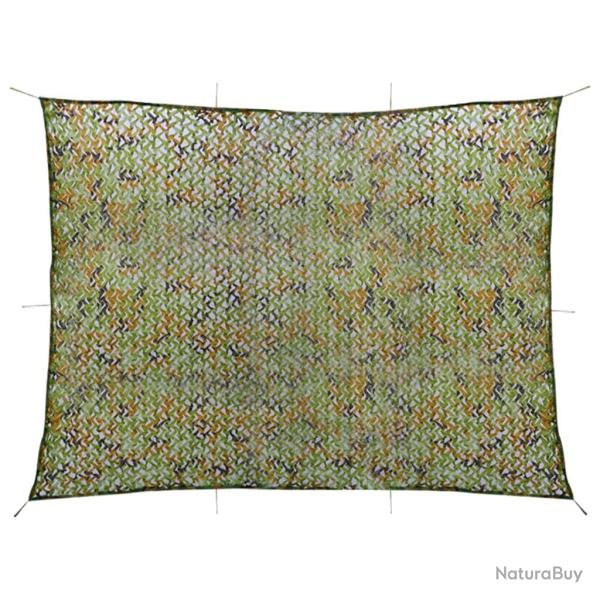 Filet de camouflage avec sac de rangement 2x4 m Vert