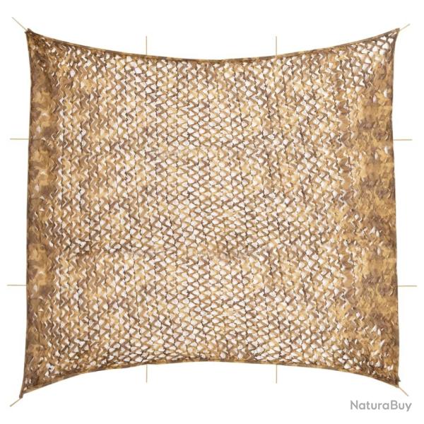 Filet de camouflage avec sac de rangement 614x581 cm sable