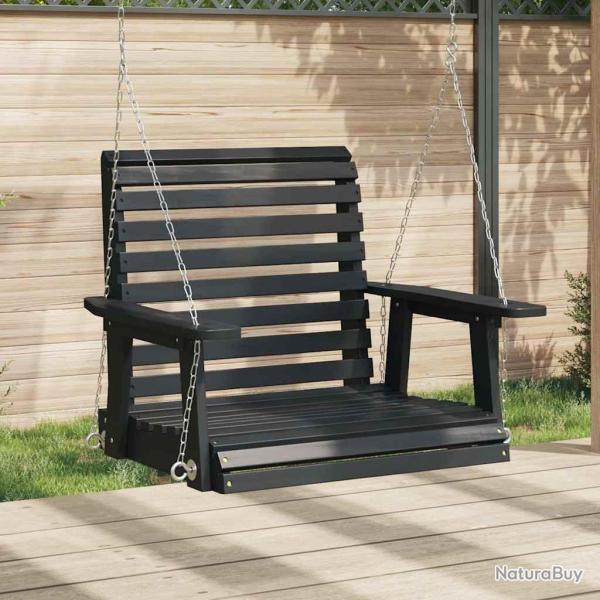 Chaise balan�oire de jardin cha�nes en m�tal bois massif sapin