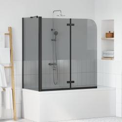 Enceinte de Douche Noir 130 x 138 cm Verre ESG et aluminium