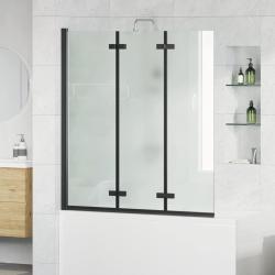 Enceinte de Douche Noir 130 x 138 cm Verre ESG et aluminium