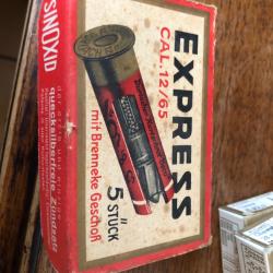 5 cartouches brennecke cal 12/65 express