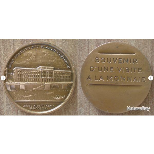 Medaille De La Monnaie De Paris Souvenir D Une Visite A La Monnaie