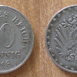 Allemagne 10 Pfennig 1916 Piece