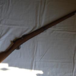 FUSIL DES BATAILLONS SCOLAIRES-MODELE EN BOIS DE MANIPULATION-FABRICANT HUART BENDER ARGENTEUIL 1880