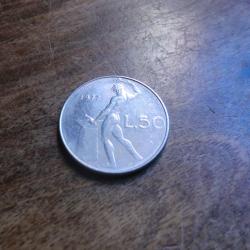 monnaie 50 lire 1977