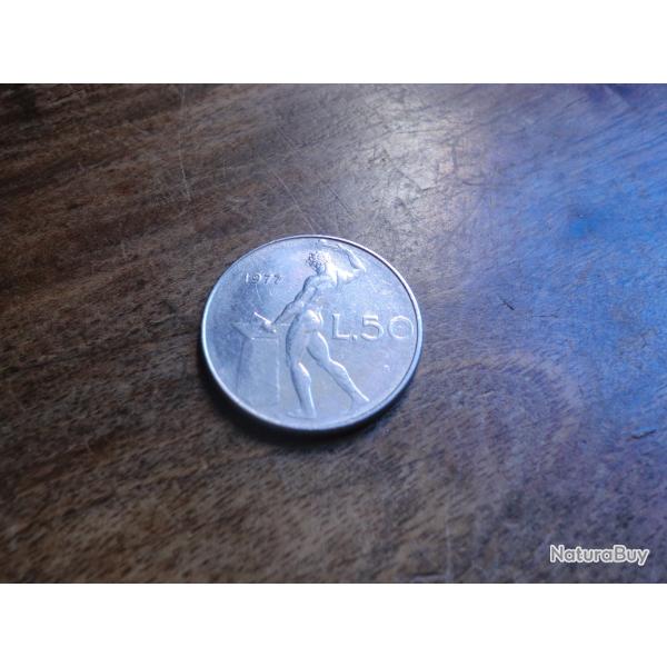 monnaie 50 lire 1977