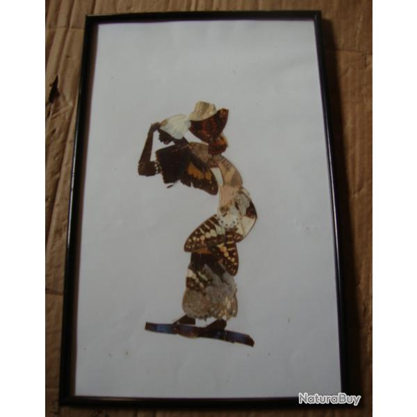 Enthomologie Cabinet De Curiosit�s  collage sur papier situe dat� et sign�e