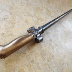baionnette "rosalie" laiton sans quillon ww1 premi&egrave;re ww2 seconde guerre Lebel  matricule identique