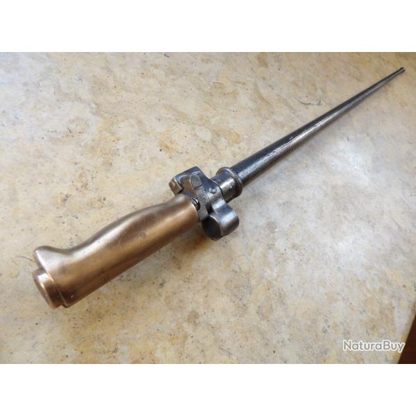 baionnette "rosalie" laiton sans quillon ww1 premi�re ww2 seconde guerre Lebel  matricule identique
