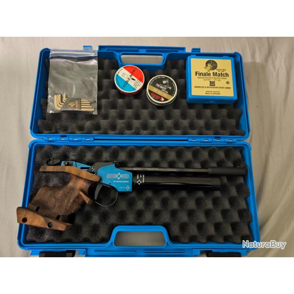 Pistolet tir sportif 10m CESARE MORINI MG1 m�canique - 4,5 mm - COMPLET - TR�S BON �TAT