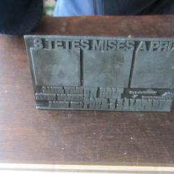 Plaque impression publicitaire film Un colt pour 3 salopards 1971