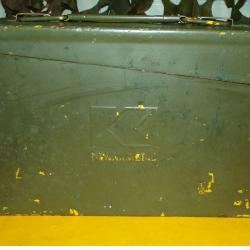 ARMEE AMERICAINE U.S : BOITE A MUNITIONS DE FABRICATION KENNAMETAL AUX ETATS-UNIS&nbsp; , POIDS 1,250 KIL