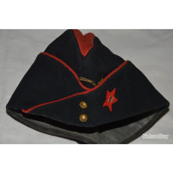 CALOT D'OFFICIER DU 24� REGIMENT D'ARTILLERIE 1945-1946- LIBERATION FFI CORPS FRANC POMMIES
