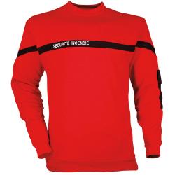 Sweat shirt S&eacute;curit&eacute; Incendie S ROUG