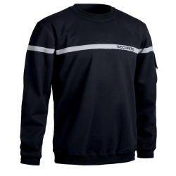 Sweat S&eacute;cu One S&eacute;curit&eacute; bande grise NOIR