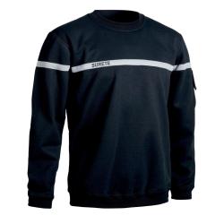 Sweat S&eacute;cu One s&ucirc;ret&eacute; bande grise NOIR