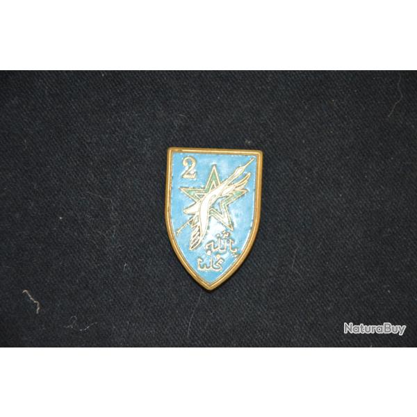 INSIGNE 2� DIVISION D'INFANTERIE MAROCAINE-LIBERATION-ITALIE-BLEU FONCE-INDOCHINE