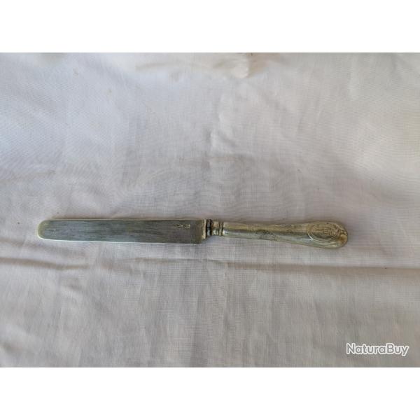 WW1/2/POSTWAR ALLEMAGNE COUTEAU TYPE BEURRE ALLEMAND AVEC LETTRES ET POINCONS A IDENTIFIER