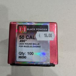Balles rondes Hornady .50