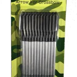 12 Fl&egrave;ches pour mini-arbal&egrave;tes 50 et 80 lbs ancien M&eacute;tal