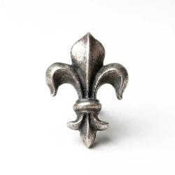 Insigne de col Fleur de lys Hauteur : 16 mm
