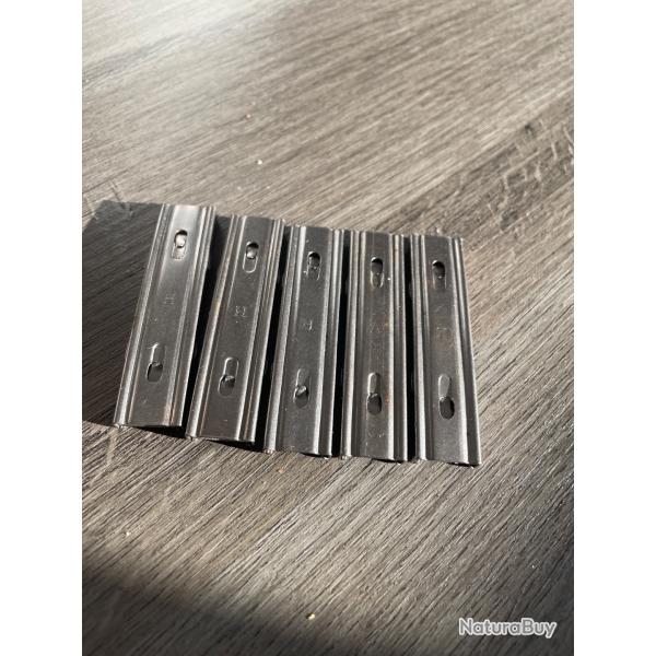 Lot de 5 Lames clip chargeur Mauser su�dois M96 et 38