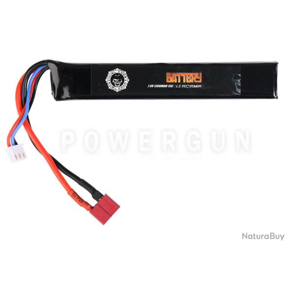 Batterie LiPo 7.4v 1300mAh 15C T-Dean Duel Code