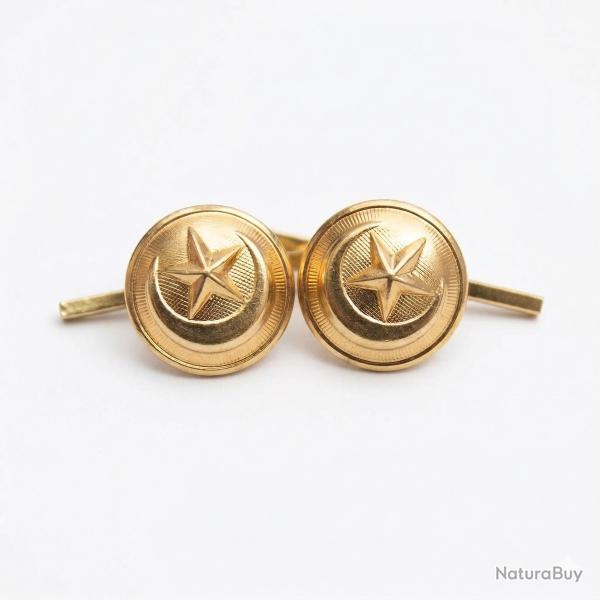 Lot de deux boutons � lamelles (15 mm ) des Affaires Sahariennes