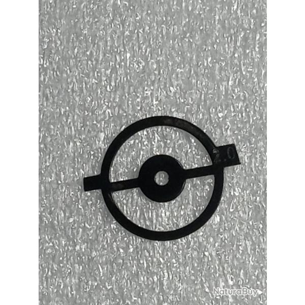 Insert guidon Ansch�tz 2,0mm m�tal