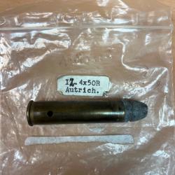 Balle 12,4 x50 autrichien Pour collection.
