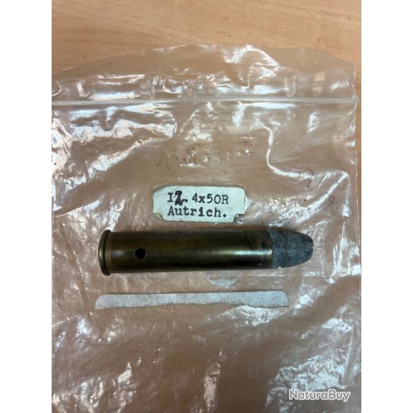 Balle 12,4 x50 autrichien Pour collection.