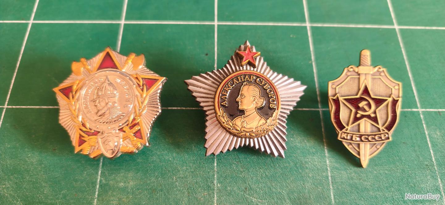 Moscou URSS Vers 1968 : Quatre Médailles Militaires Soviétiques D'anniversaire Image stock