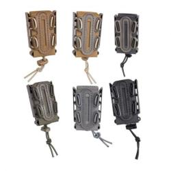Porte chargeur G-CODE - Pistolet - Scorpion Soft Shell - Tall ( haut ) Tan Clip P3 ceinture