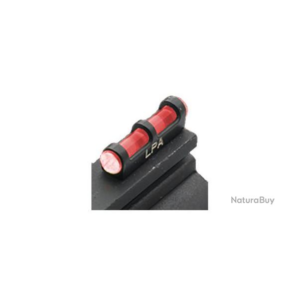 Guidon fibre optique rouge pour fusil - diam�tre filetage 2.6mm - LPA