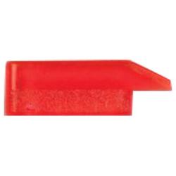 Guidon rectangulaire lumineux base plane / montage sur lumi&egrave;re ROUGE - pour arme de chasse