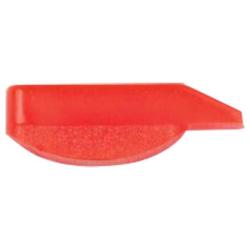 Guidon rectangulaire lumineux base arrondie/ montage sur lumi&egrave;re ROUGE - pour arme de chasse