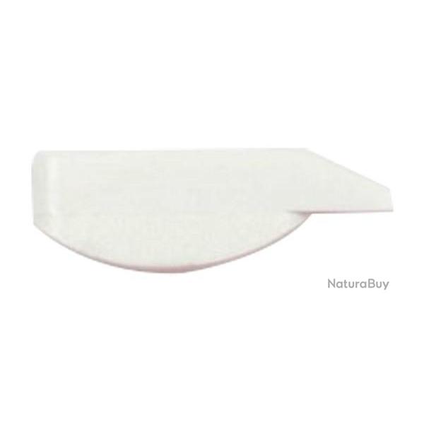 Guidon rectangulaire lumineux base arrondie/ montage sur lumi�re BLANC - pour arme de chasse