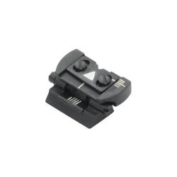 Hausse rabattable r&eacute;glable en hauteur et d&eacute;rive pour armes basculantes - LPA - TC82H