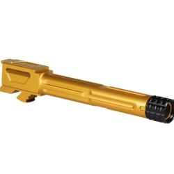 Canon VELOCITY DEFENSE BARREL FOR GLOCK 17 Gen 5 Filet&eacute; TiN (Gold)