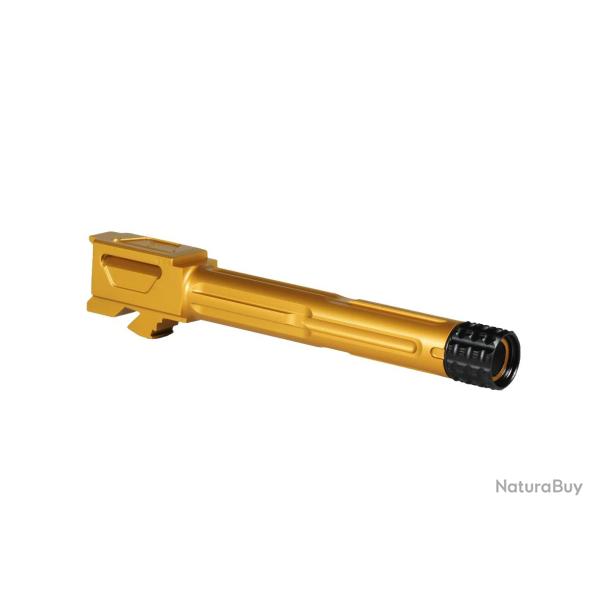 Canon VELOCITY DEFENSE BARREL FOR GLOCK 17 Filet� TiN (Gold) Universal Gen 1-4