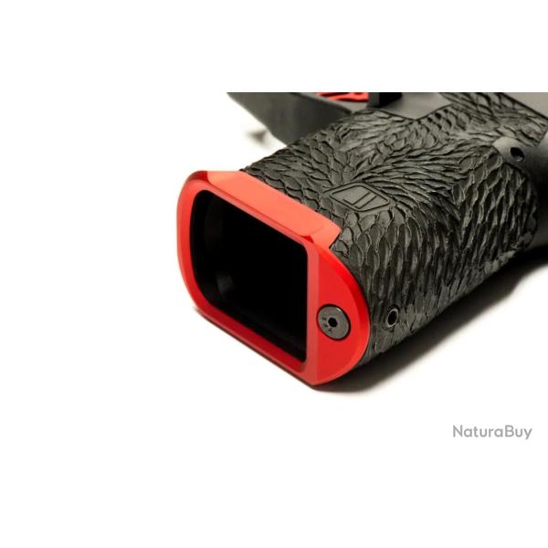 Puit de chargeur VELOCITY DEFENSE MAGWELL FOR GLOCK 19 & 17 GEN 3-4 Glock 19 Rouge